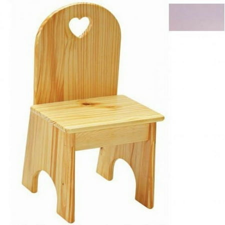Colorado Heart - Little Colorado 022LAVHT Solid Back Heart Kids Chair in Lavender
