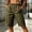 Army Green, variant on Shorts for Women Bermuda Shorts with Pockets Elastic Waist Knee Length Casual Athletic Walking Shorts Beige XL(XL)