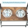 thumbnail image 4 of PETMAKER Elevated Dog Bowl Stand with Storage, Toy Bin Basket, and Bowls, 4 of 7