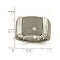 thumbnail image 6 of Edward Mirell Titanium & Argentium Sterling Silver .06ct Dia Signet Ring, 6 of 6
