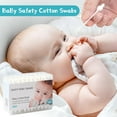 thumbnail image 4 of Baby Cotton Swabs, Organic Chlorine-Free Safety Swabs for Kids or Newborn Babies, 100% Biodegradable Gentle Baby Qtips, Cruelty-Free & Hypoallergenic Children Cotton Buds (4 packs of 55 ct. Total 220), 4 of 7