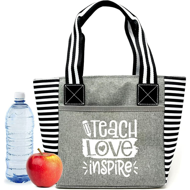 Teacher Lunch Tote Bag for Work - Teacher Gifts for Women, Teacher Bag Best  Teacher Appreciation Day Gift, Birthday