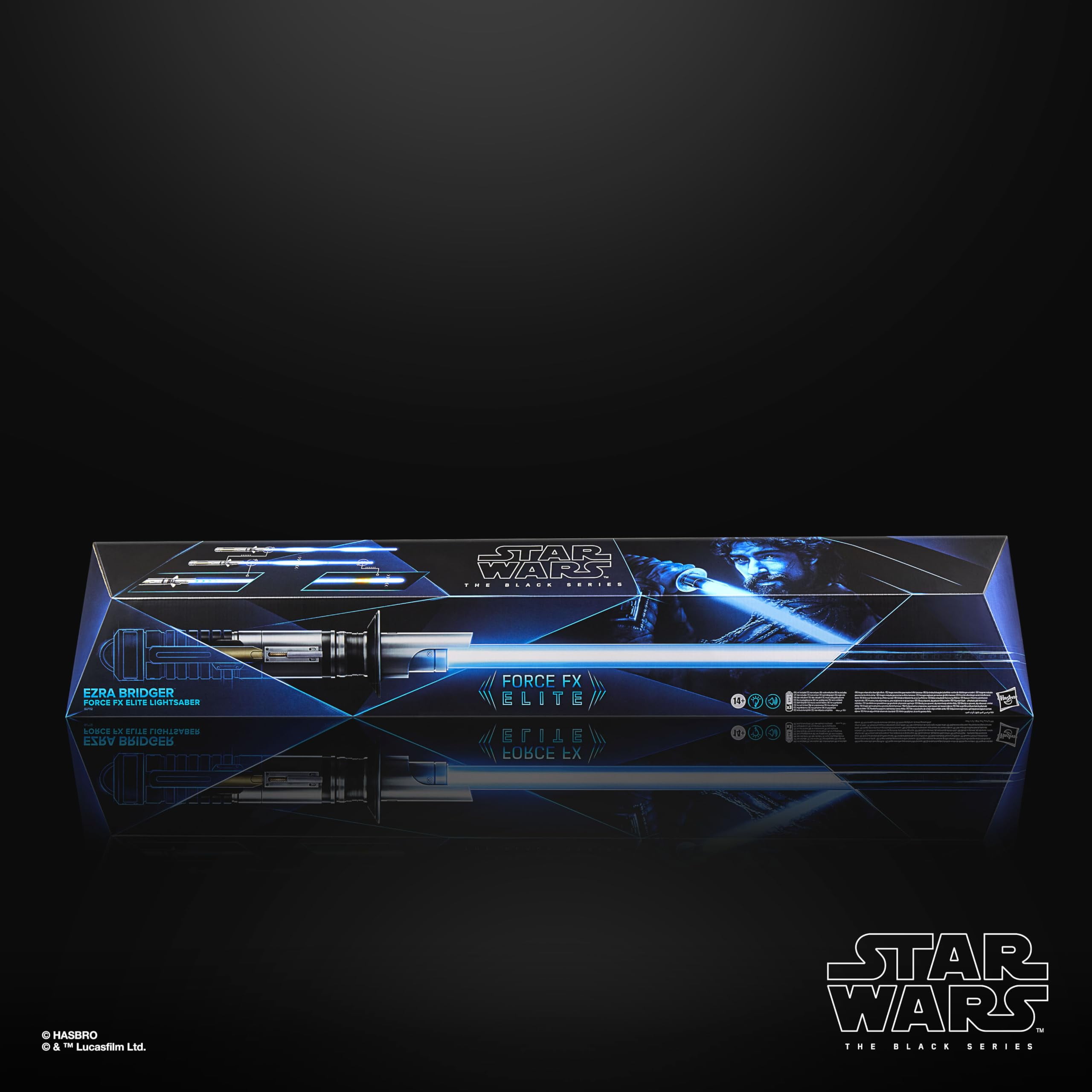 STAR WARS The Black Series Ezra Bridger Force FX Elite Electronic Lightsaber with Advanced LED and Sound Effects, Ages 14 and Up