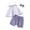 Purple, variant on Rvkxad 9-12 Months Baby Girl Clothes 3PCS Infant Newborn Girl Clothes Ruffle Tops Buttons Shirts Pants Baby Girls' Clothing Headband Summer Outfits