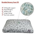thumbnail image 6 of Majestic Pet | Fusion Shredded Memory Foam Rectangle Pet Bed For Dogs, Removable Cover, Gray, Medium, 6 of 6