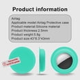 thumbnail image 3 of Case Compatible with Apple Airtags Case Air Tag Holder Cover Airtag Sticker Stick on Adhesive Mount Silicone for Tv Remote Car Air Tags Case 4 Pack(Luminous/Mint Green/Yellow/Pink), 3 of 6