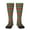 2 Black-2, variant on Mexican Leopard Serape Blanket Stripes Knee Socks, High Socks Long Stretchy Sock Women Knee High Stocking, Long Socks for Women
