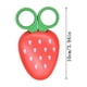 thumbnail image 2 of pstuiky Juego de tijeras con forma de frutas: zanahoria, plátano, uva y fresa. Incluye funda protectora. Herramientas de corte de papel seguras para niños., 2 of 4