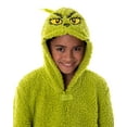 thumbnail image 4 of Dr. Seuss The Grinch Matching Family Costume Pajama Sherpa Union Suit for Kids (XL, 14/16), 4 of 6