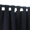 Sunbrella Canvas Navy Outdoor Curtain with Tabs 50 in. x 84 in.