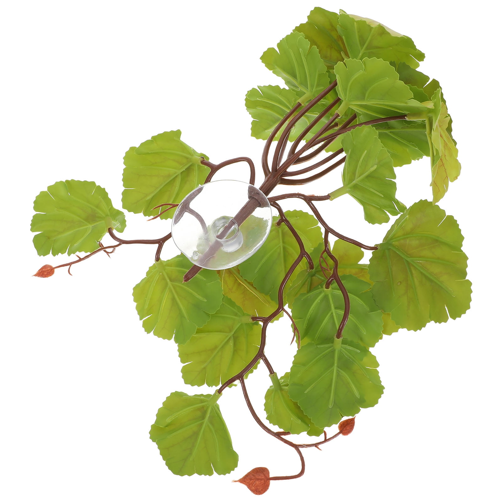 Milisten Flexible Suction Cup Reptile Plants for Terrarium and Amphibian Supplies