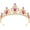 Hot Pink, variant on Queen Crown Tiaras Crystal Princess Crowns Headpiece Rhinestone Wedding Tiara Headbands Shiny Pageant Birthday Party with Gems Elegant Bridal Hair Pieces Accessories for Women Pink -