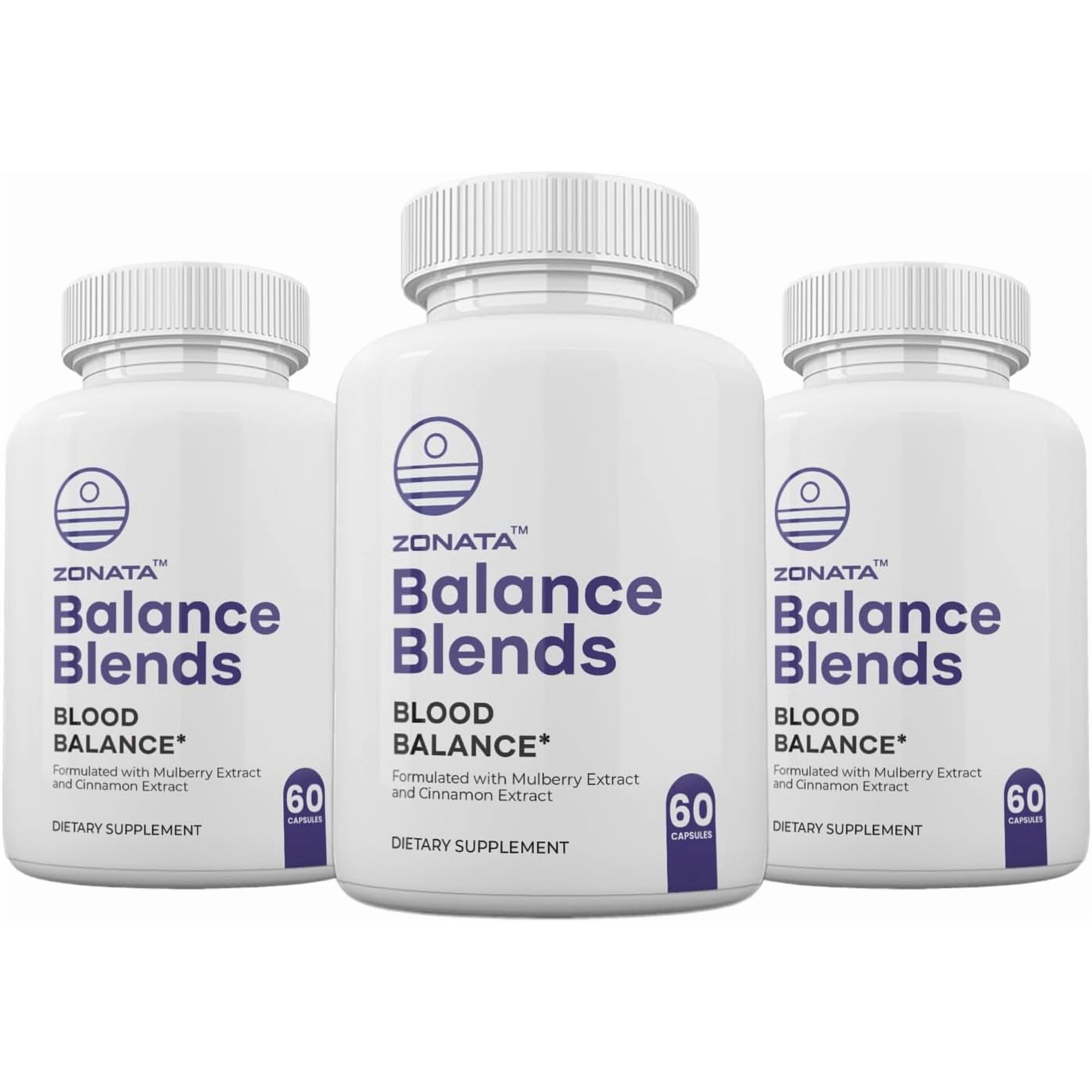 (3 Pack) Balance Blends Blood Balance*, BalanceBlends Blood Optimizer* Premium Formula - 180 Count