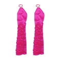 thumbnail image 2 of Guantes largos de fiesta de ópera Perfecl Guantes de satén elegantes Rosa, 2 of 8