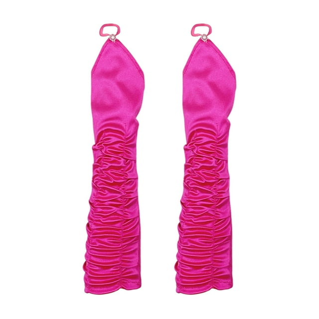 Guantes largos de fiesta Sunnimix Rosa De ópera