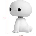 thumbnail image 4 of Conjunto de 3 Adornos de decoración de automóviles Adornos de interiores de automóviles Juguete de muñeca grande Juguete de muñeca de dibujos animados lindo Juguete de cabeza que sacude - Blanco gran JAMW Sencillez, 4 of 5