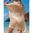 thumbnail image 5 of Swimsuit Coverup for Women Crochet Hollow Bathing Suit Cover Ups See Through Sexy Beach Coverup Alsol Lamesa, 5 of 6