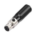 thumbnail image 3 of Adaptador de cable de audio mini de 4 pines, convertidor profesional de 4 pines hembra a macho para grabaciones de canto y podcasts., 3 of 9