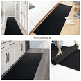 thumbnail image 6 of Custom Size Runner Rug Skid Resistant Backing Rug Runner Solid Black Color Cut to Size Roll Runner Rugs (8 Feet x 26 Inch), 6 of 9