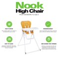 joovy Nook NB High Chair, Compact Fold, Adjustable Tray, Reclinable