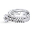 thumbnail image 3 of BERRICLE Sterling Silver Solitaire Wedding Engagement Rings 1.25 Carat Round Cut Cubic Zirconia CZ Ring Set for Women, Rhodium Plated Size 9, 3 of 14