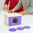 thumbnail image 4 of Yinanstore Wooden Object Permanence Box s Recognition Blocks Educational Tool Wooden Shape Matching Box for Kids Holiday Present, 4 of 5