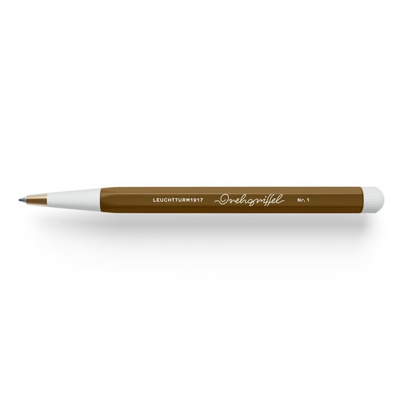 Bolígrafo LEUCHTTURM1917 Spinning Pencil N.º1 Latón con Tinta Azul