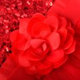 thumbnail image 6 of Uhnice Sequin Sleeveless Tulle Mesh Flower Girl Party Dress (Red, 4 Years/120), 6 of 7