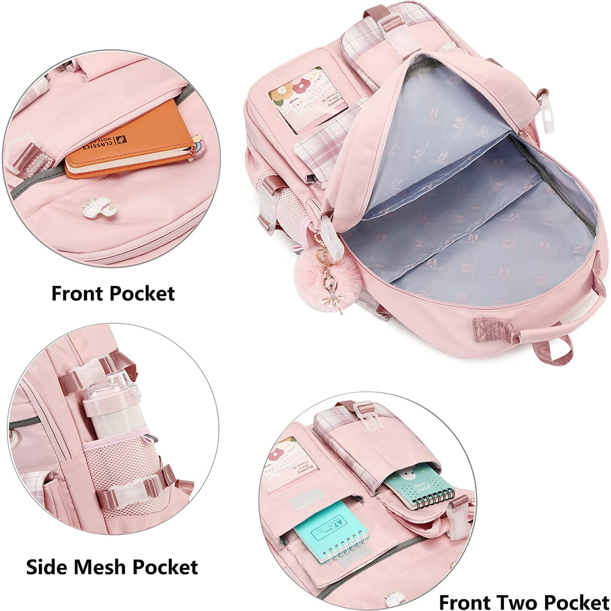 Sac a Dos pour Filles Sac d Ecole pour Ordinateur Portable 15 6 Pouces Sacs a Dos pour Enfants Maternelle College Primaire Grands Sacs a Dos pour