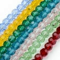 thumbnail image 3 of GKNET 10Strands Crystal Glass Beads Faceted Round 4/6/8mm Multi-Color Spacer Beading-8mm (70pcs/strand)-Random Mixed, 3 of 6