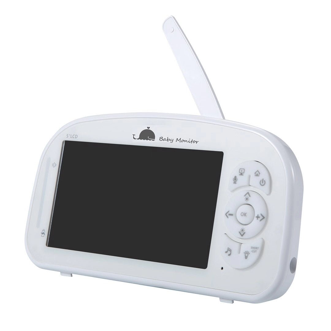 Gtekpros MB518 Video Baby Monitor 5" Screen 1080P HD Baby Camera 5200mAh 2-Way Audio Temperature Monitoring Lullabies Pan-tilt  Infrared Night Vision