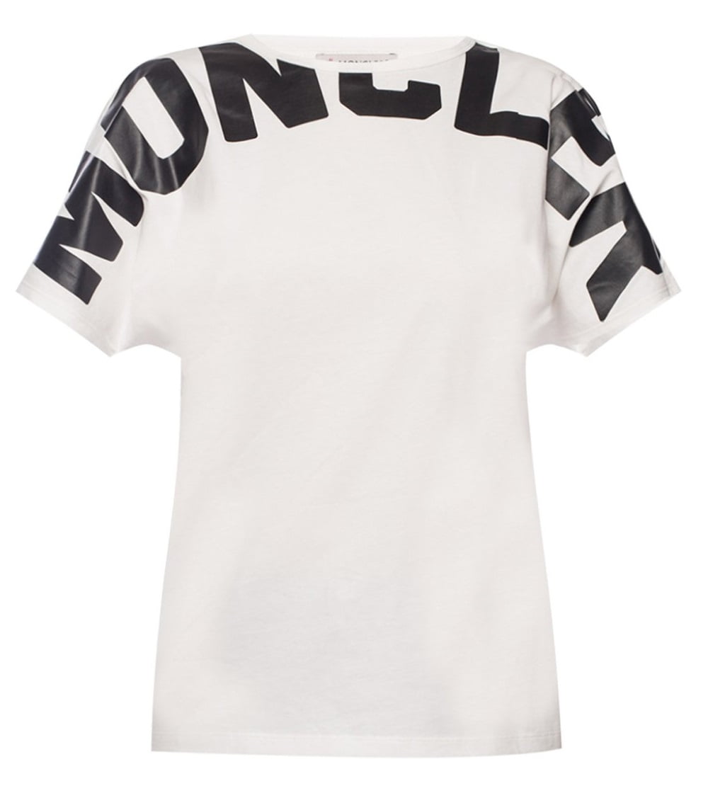 Moncler - Moncler Ladies Logo Print T-Shirt in White - Walmart.com ...