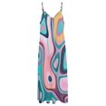 thumbnail image 5 of 80's Diner wavy color pallete Sleeveless Dress Women dresses summer dresses summer woman, 5 of 6