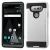 For LG V20 Brushed Metal HYBRID Rubber Case Phone Cover Accessory +Screen Guard