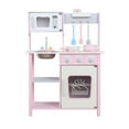 thumbnail image 3 of Kitem Play Kitchen for Kids, Wooden Play Kitchen Set with Rich Accessories, Sturdy Construction Pretend Play Kitchen Set, Children Dollhouse Toys for Training Motor Skills, Type C, 3 of 13