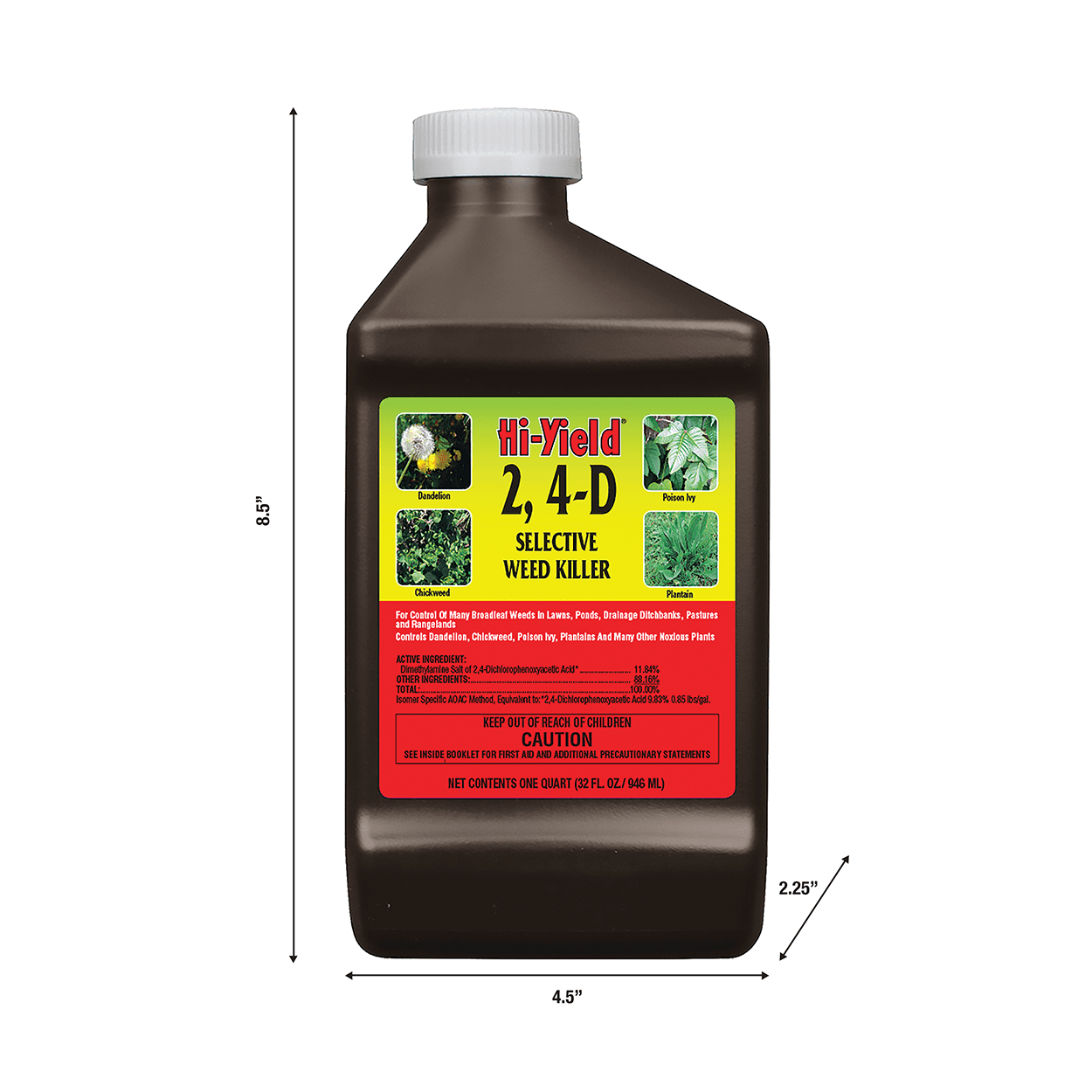 Hi-Yield (21415) 2,4-D Selective Weed Killer (32 oz)