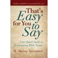 thumbnail image 1 of Pre-Owned That's Easy for You to Say! (Paperback) 1558196951 9781558196957, 1 of 1