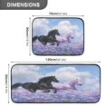 thumbnail image 3 of 2-Piece Kitchen Mat Set Non Slip Washable Floor Mats Decorative Rugs for Kitchen Sink Laundry Black Horse and Pink Unicorn, 3 of 7