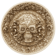 thumbnail image 3 of Pacific Giftware Day of The Dead Sugar Skull face Incense Burner Resin Figurine Dish, 3 of 7