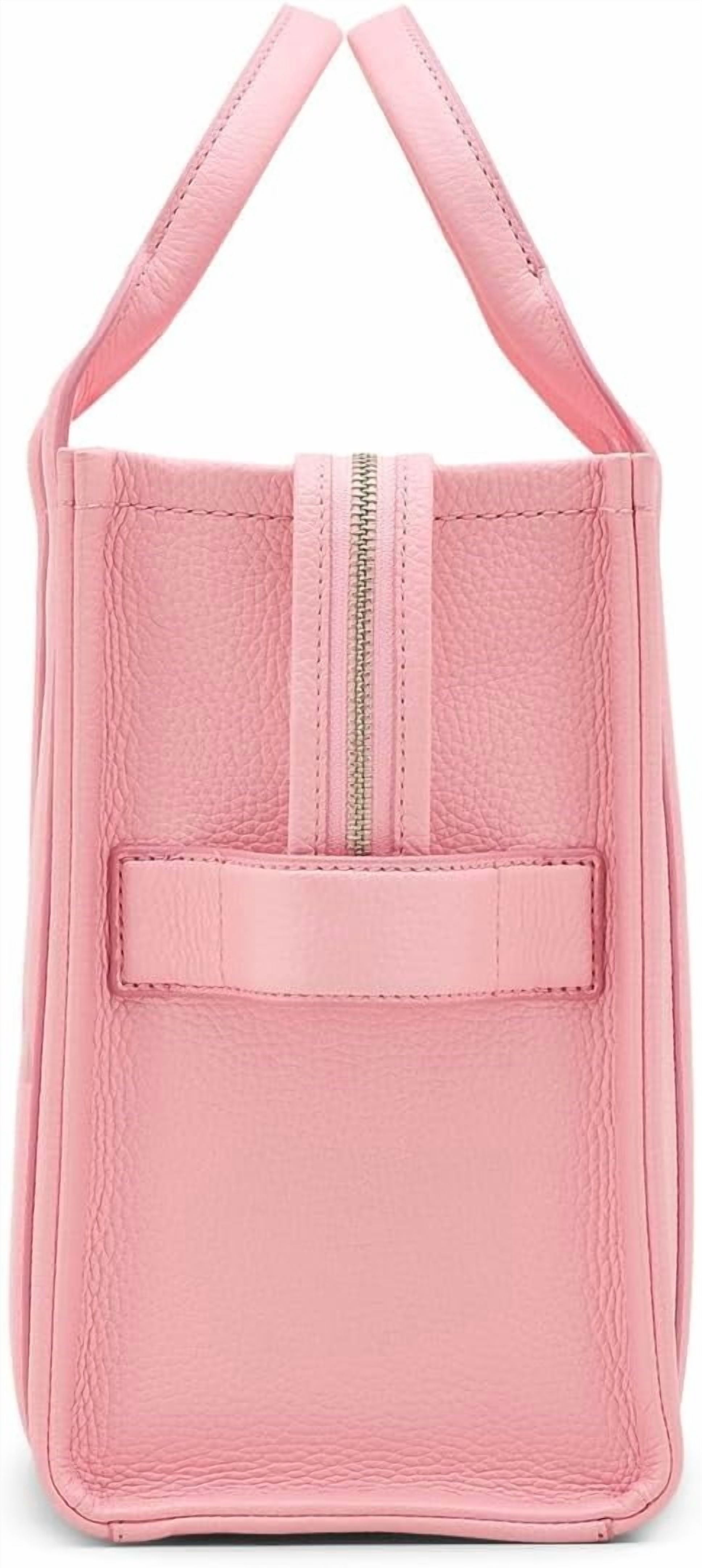 Marc Jacobs The Tote Bag Women's Pink Leather Detachable Strap Handbag JDM1661