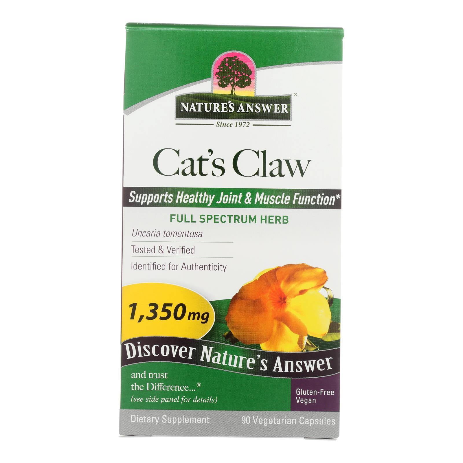 Nature's Answer Cat's Claw Inner Bark Extract 90 Vegetarian