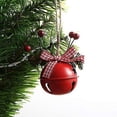 thumbnail image 5 of Campanas de metal JanHm adornos de árbol colgante de Navidad color blanco rojo verde Diámetro 12 x 5,5 x 5,5 cm 6 piezas, 5 of 5