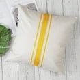 thumbnail image 4 of Outdoor Pillow Covers Waterproof 18x18 Set of 2 Decorative Linen Throw Pillow Cover Beige and Green Striped Outdoor Pillows for Patio Furniture, 4 of 5