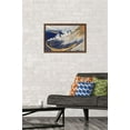 thumbnail image 2 of A Wild Sea at Choshi by Katushika Hokusai Wall Poster, 14.725" x 22.375", Framed, 2 of 3