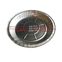 Handi-Foil 9" Disposable Pie Plate/Pan 1" Deep 50PK - Aluminum Tins (pack of 50)