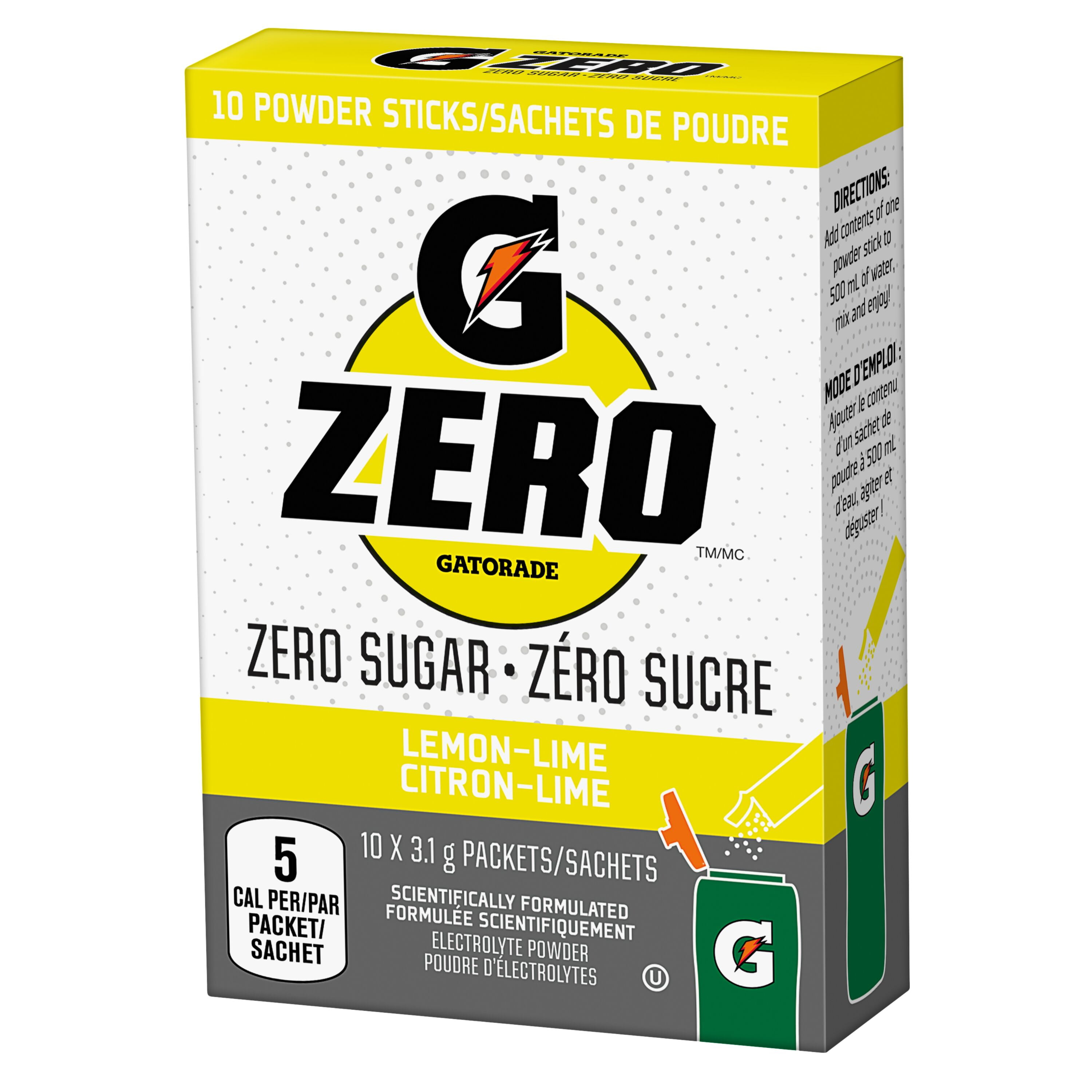 Gatorade Zero Powder Lemon Lime 10 x 2.9 g