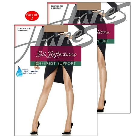 hanes hanes silk reflections sheerest support control bairly sheer color chart