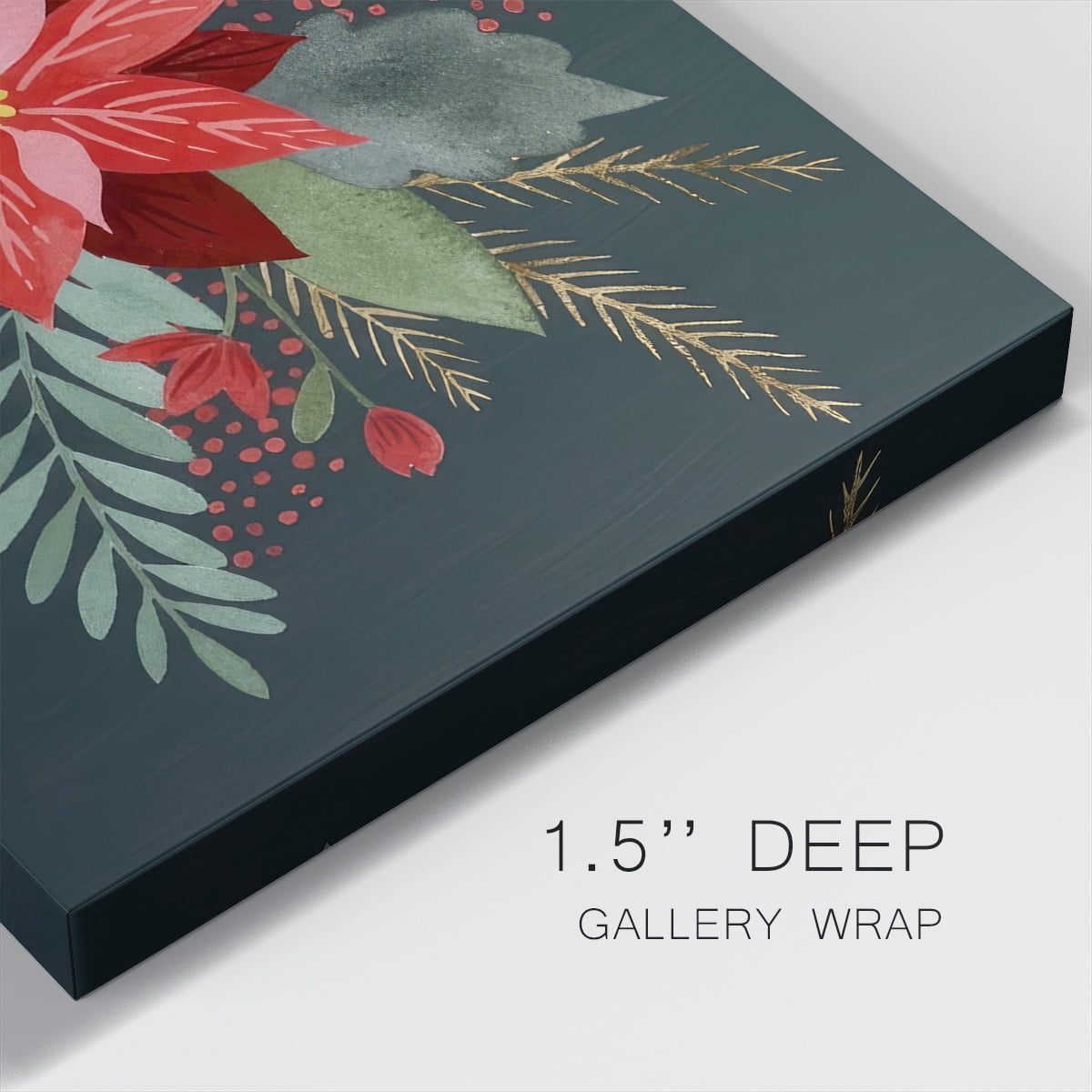Bright Christmas Night Collection B- Gallery Wrapped Canvas