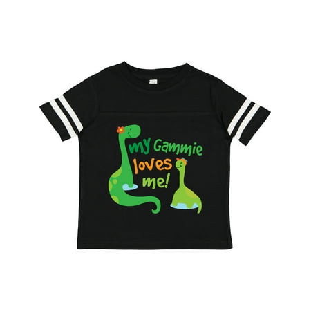 

Inktastic Gammie Loves Me Grandson Dinosaur Gift Toddler Boy Girl T-Shirt