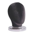 thumbnail image 3 of FITYLE Canvas Block Head Display Head (Height 25cm) Hat Display Stand and Hats Display Stand for Scarves Headwear Home Salon Black Velvet, 3 of 10